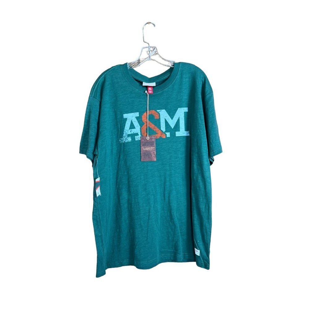 Mitchell & Ness Men's A&M Green Shirt
